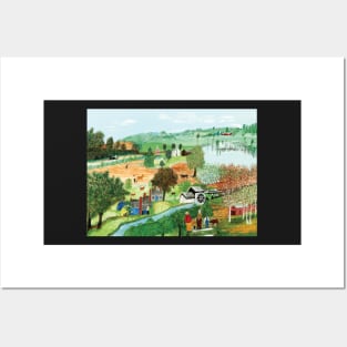 grandma moses Posters and Art